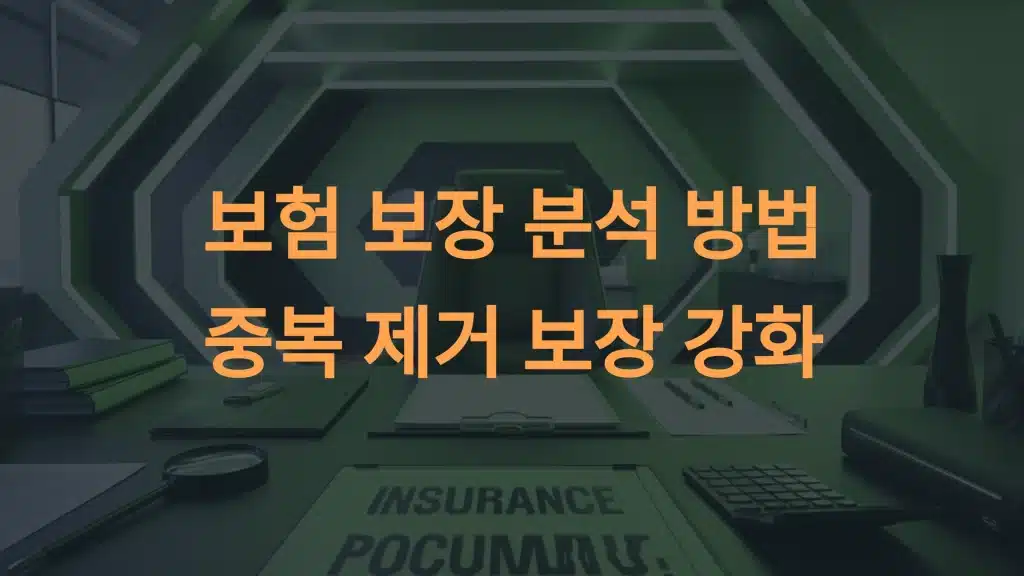 보험 보장 분석 방법: 효율적인 보험 관리의 완벽 가이드
