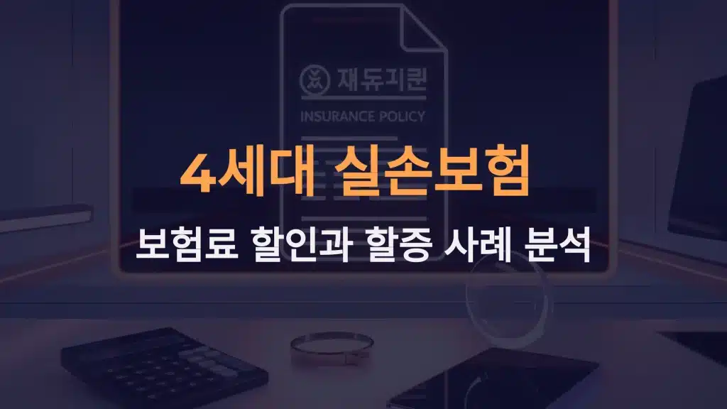 4세대 실손보험의 보험료 할인과 할증 사례 분석