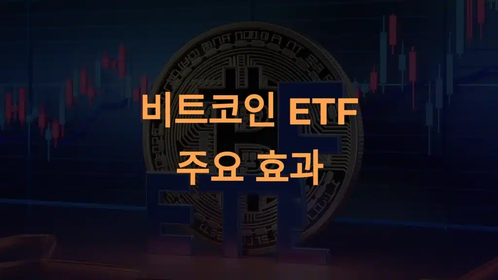 비트코인 ETF 효과: 거래량 증가, 시장 안정성, 투자 기회까지 완벽 정리