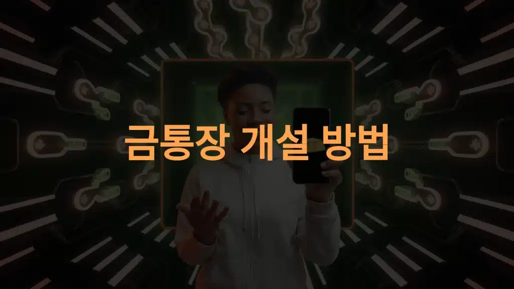 금통장 개설 방법
