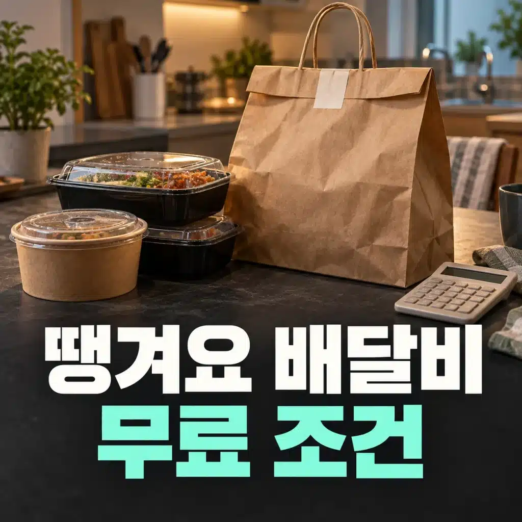 배달 음식 포장과 계산기