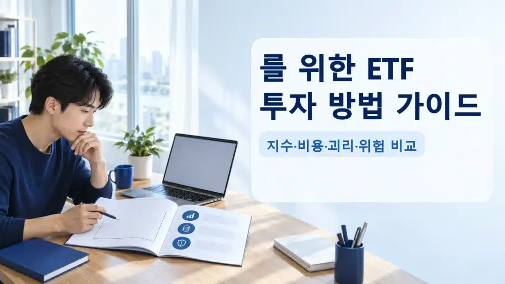 를 위한 ETF 투자 방법 가이드에서 현재 조건을 확인하는 실사 안내 장면