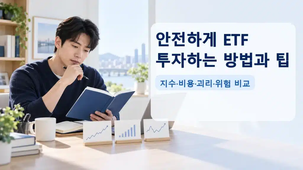 안전하게 ETF 투자하는 방법과 팁에서 현재 조건을 확인하는 실사 안내 장면