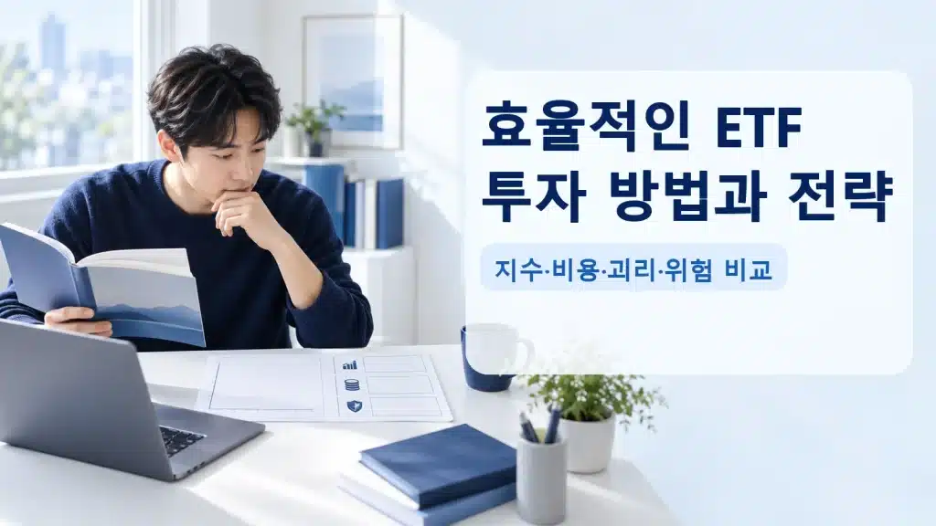 효율적인 ETF 투자 방법과 전략에서 현재 조건을 확인하는 실사 안내 장면