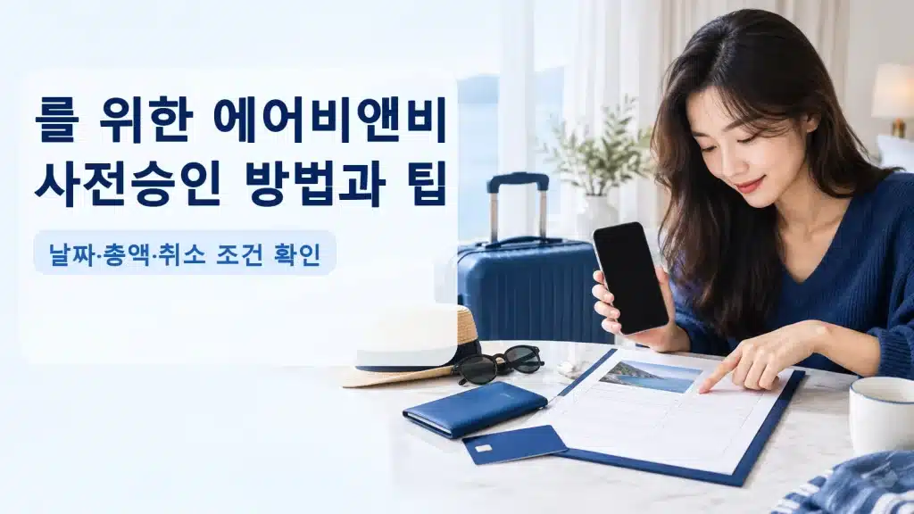 를 위한 에어비앤비 사전승인 방법과 팁에서 현재 조건을 확인하는 실사 안내 장면