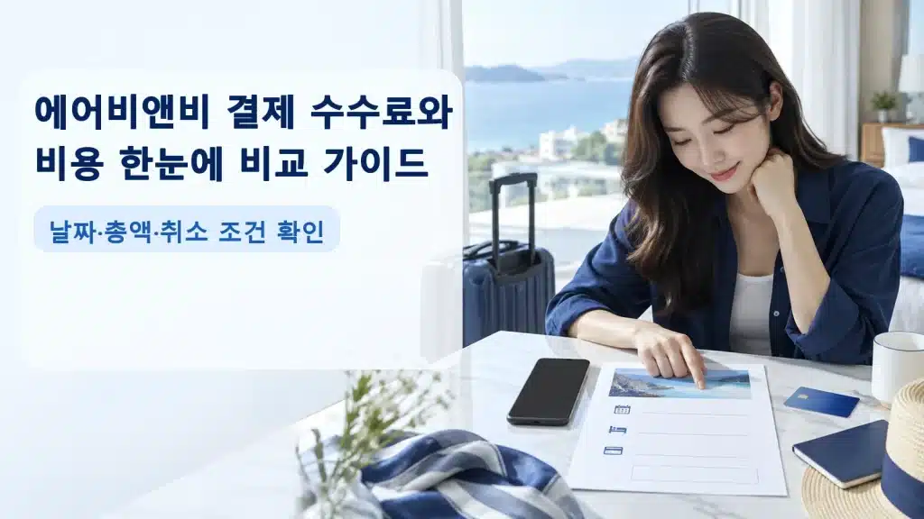 에어비앤비 결제 수수료와 비용 한눈에 비교 가이드에서 현재 조건을 확인하는 실사 안내 장면