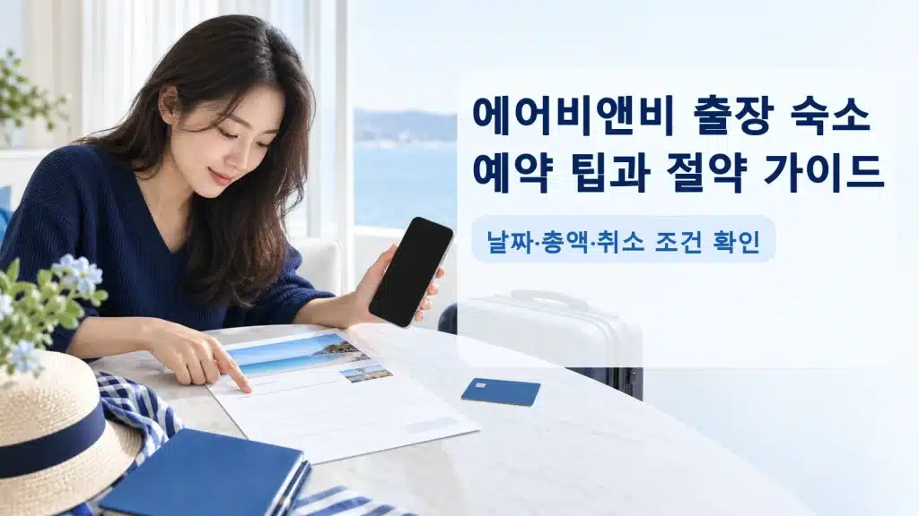 에어비앤비 출장 숙소 예약 팁과 절약 가이드에서 현재 조건을 확인하는 실사 안내 장면