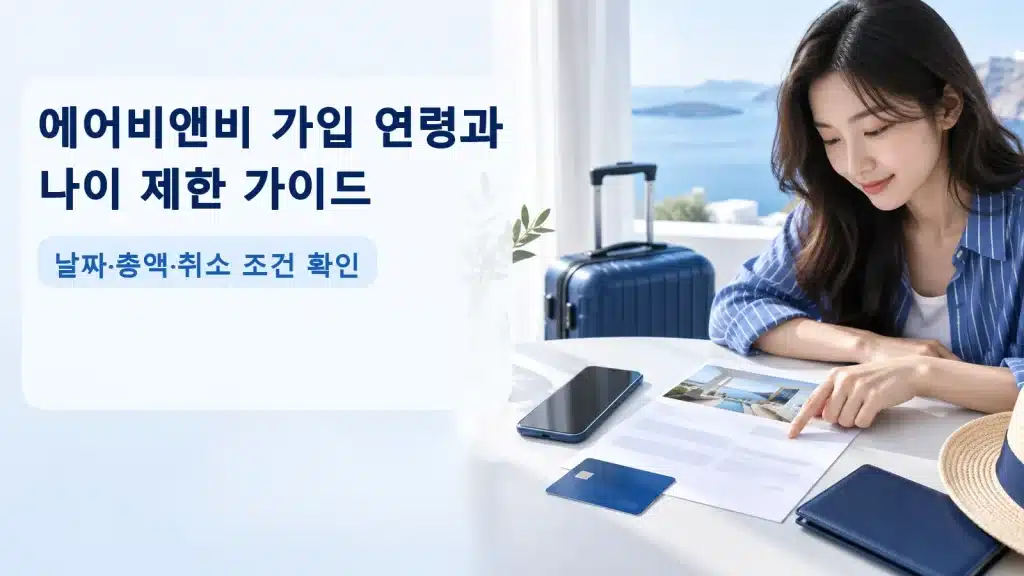 에어비앤비 가입 연령과 나이 제한 가이드에서 현재 조건을 확인하는 실사 안내 장면