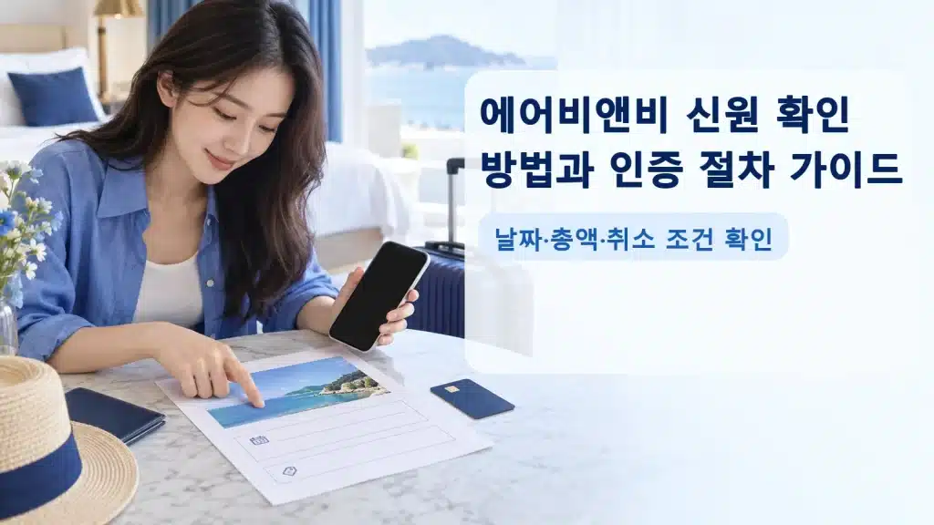 에어비앤비 신원 확인 방법과 인증 절차 가이드에서 현재 조건을 확인하는 실사 안내 장면