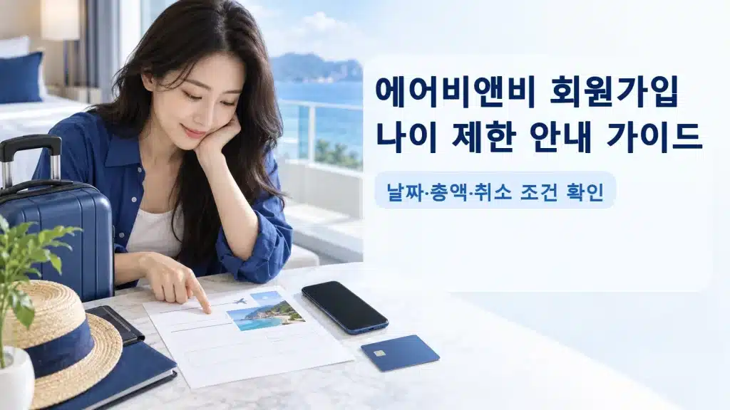 에어비앤비 회원가입 나이 제한 안내 가이드에서 현재 조건을 확인하는 실사 안내 장면