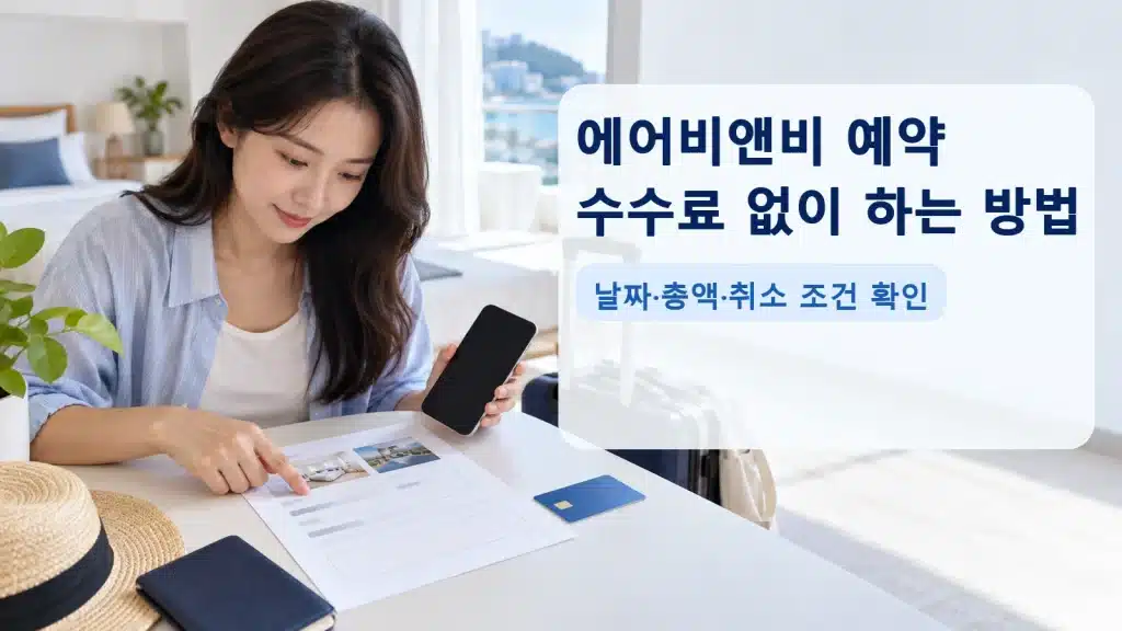 에어비앤비 예약 수수료 없이 하는 방법에서 현재 조건을 확인하는 실사 안내 장면