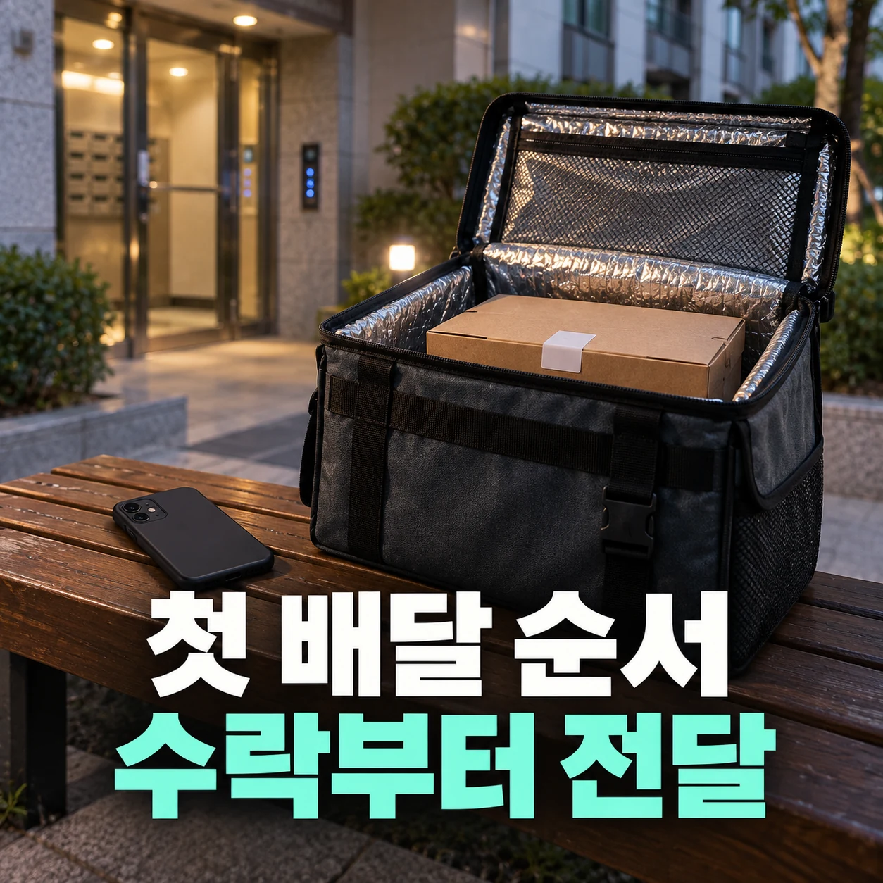배민커넥트 첫 배달 순서 관련 준비물과 확인 항목