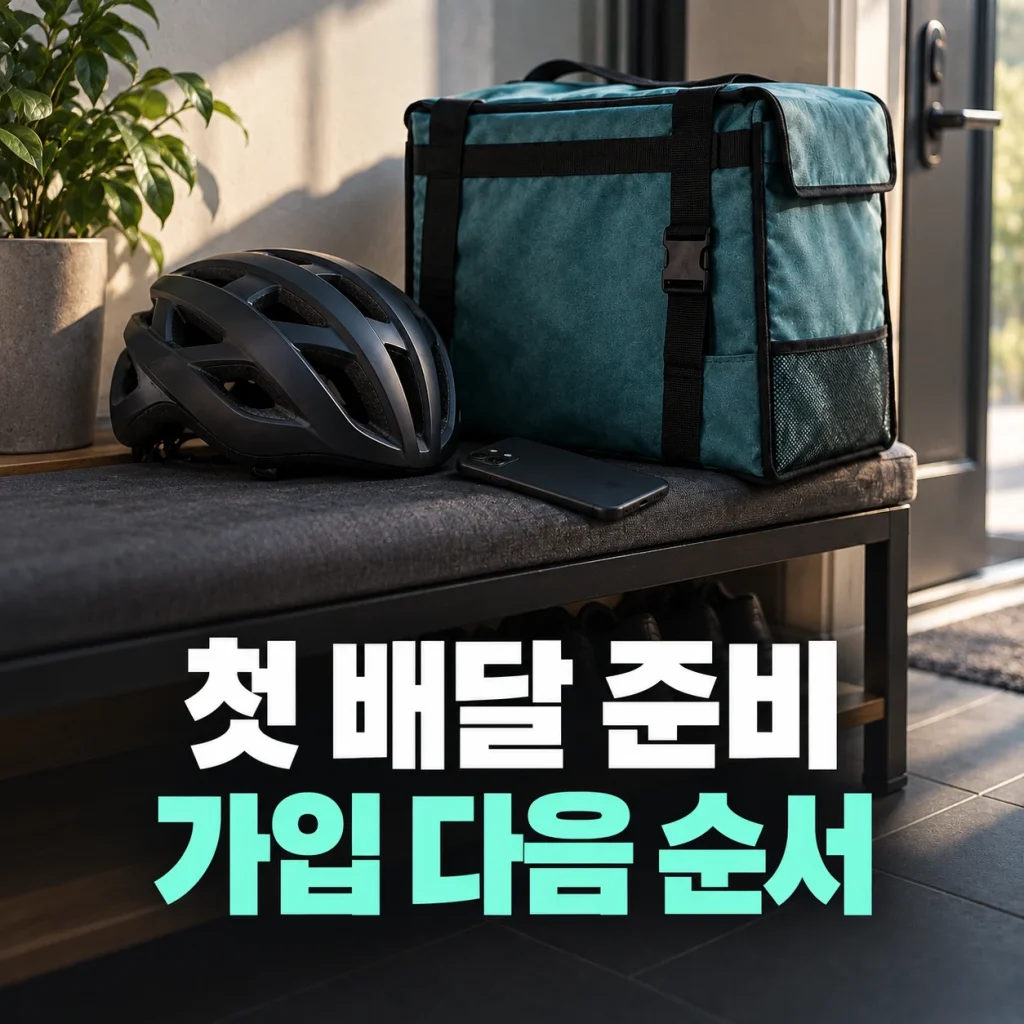 쿠팡이츠 배달파트너 시작 방법 관련 준비물과 확인 항목