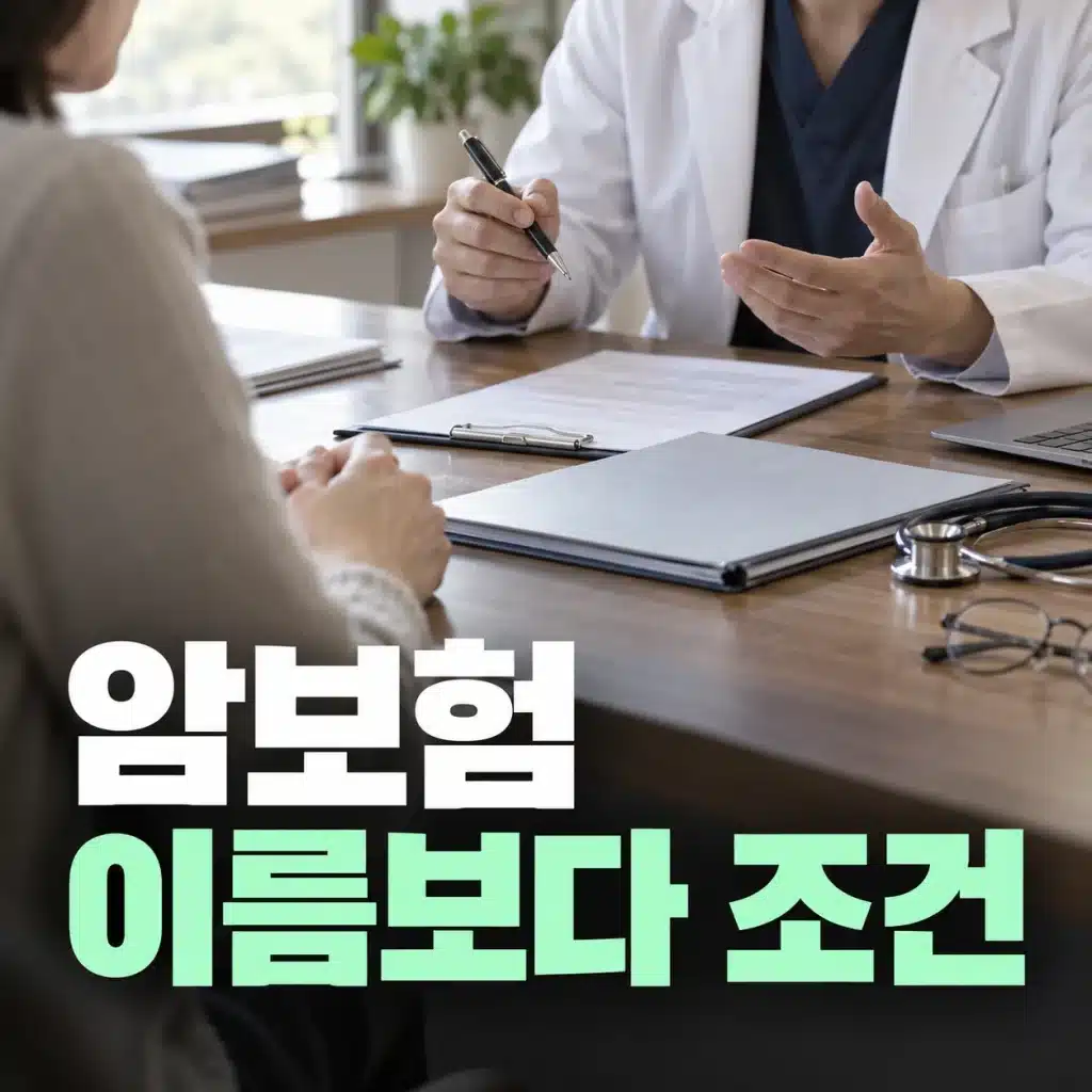 의료진과 상담하며 서류를 살펴보는 모습