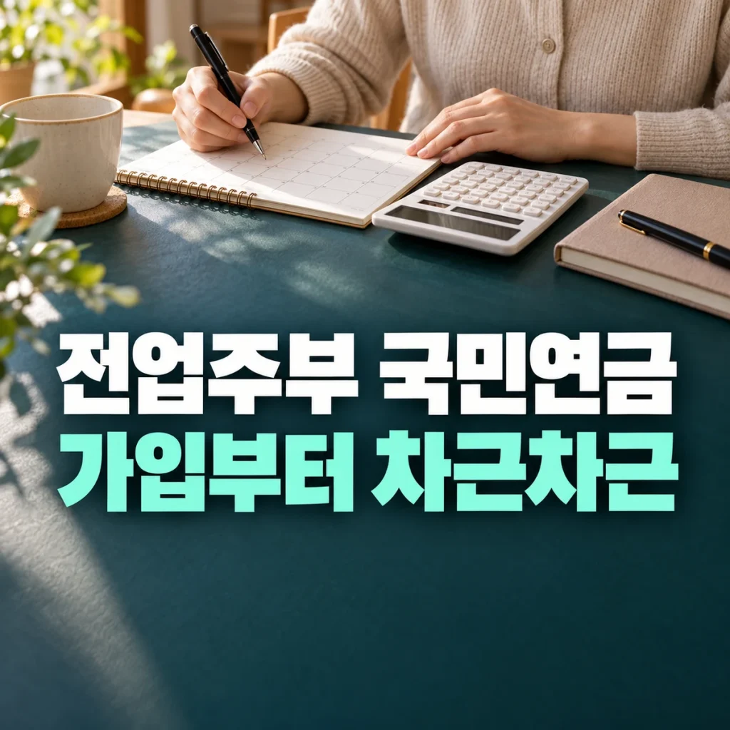 전업주부 국민연금 가입 준비